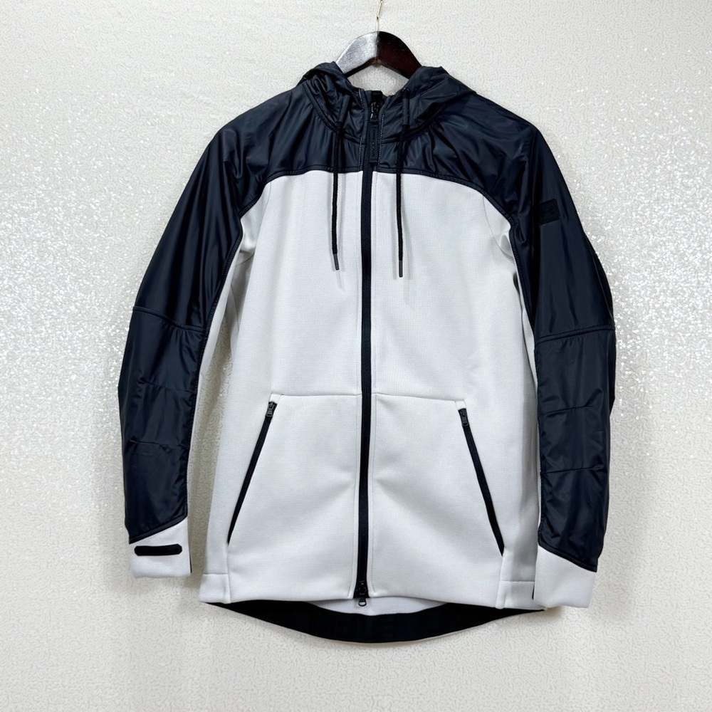 Under Armour The Swacket Hooded Full-Zip Jacket Small Gray Black - Picture 16 of 16